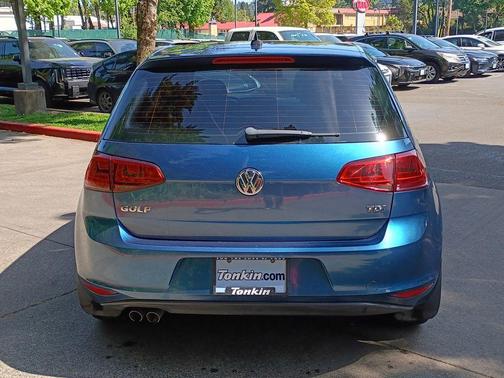 Blue Metallic 2015 Volkswagen Golf TDI S 4-Door