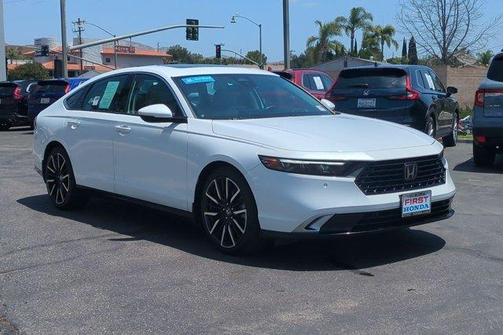 Platinum White Pearl 2024 Honda Accord Hybrid Touring