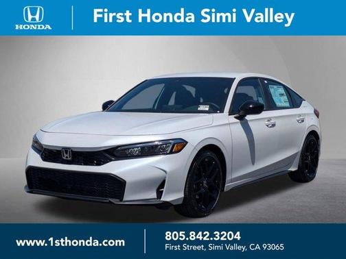 Platinum White 2026 Honda Civic Sport