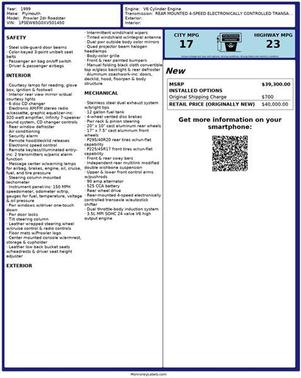 1999 Plymouth Prowler Base