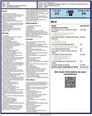 2019 Jeep Wrangler Unlimited Sahara