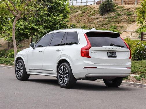 Crystal White Metallic 2022 Volvo XC90 Recharge Plug-In Hybrid T8 Inscription Expression Extended Range 6P
