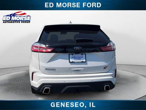 White Platinum Clearcoat Metallic 2019 Ford Edge ST