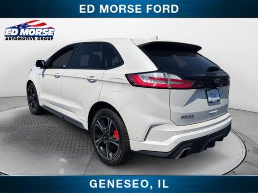 White Platinum Clearcoat Metallic 2019 Ford Edge ST