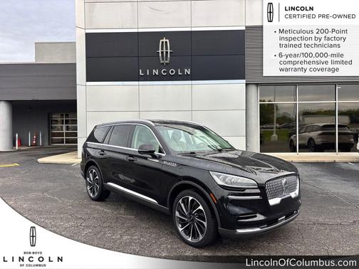 Infinite Black Metallic Clearcoat 2024 Lincoln Aviator Reserve AWD