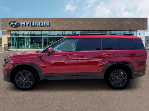Red 2026 Hyundai SANTA FE HEV Calligraphy