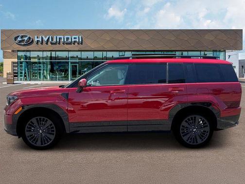 Red 2026 Hyundai SANTA FE HEV Calligraphy