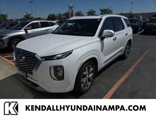 White 2021 Hyundai PALISADE Limited