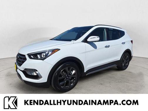 Frost White Pearl 2017 Hyundai Santa Fe Sport 2.0L Turbo Ultimate