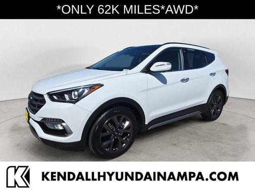 Frost White Pearl 2017 Hyundai Santa Fe Sport 2.0L Turbo Ultimate
