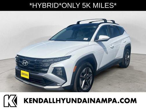 White Pearl 2025 Hyundai TUCSON Hybrid SEL Convenience