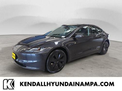 Stealth Gray 2025 Tesla Model 3 Long Range