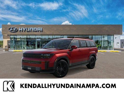 Red 2026 Hyundai SANTA FE HEV Calligraphy