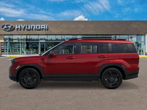 Red 2026 Hyundai SANTA FE HEV Calligraphy