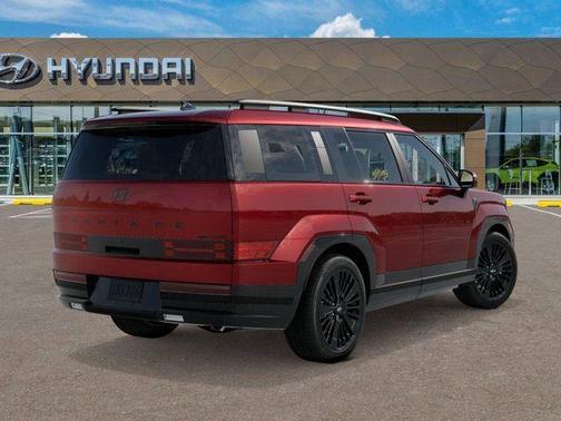 Red 2026 Hyundai SANTA FE HEV Calligraphy