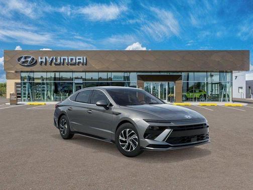 Gray 2026 Hyundai SONATA Hybrid Blue