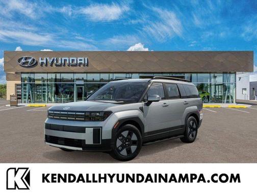 Shimmering Silver 2026 Hyundai SANTA FE HEV SEL