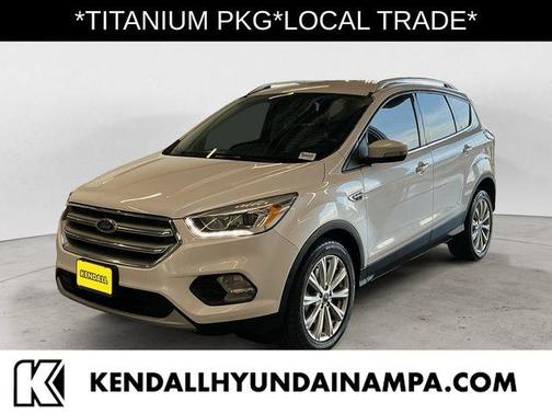 White Platinum Clearcoat Metallic 2017 Ford Escape Titanium