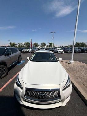 Moonlight White 2014 INFINITI Q50 Premium