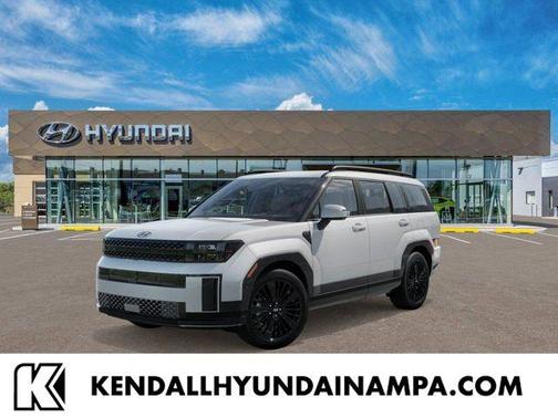 White 2026 Hyundai SANTA FE HEV Calligraphy