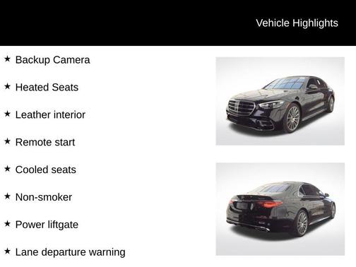 2022 Mercedes-Benz S-Class S 580 4MATIC