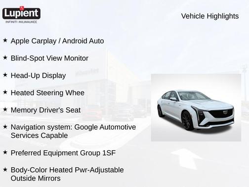 Summit White 2025 Cadillac CT5 V-Series