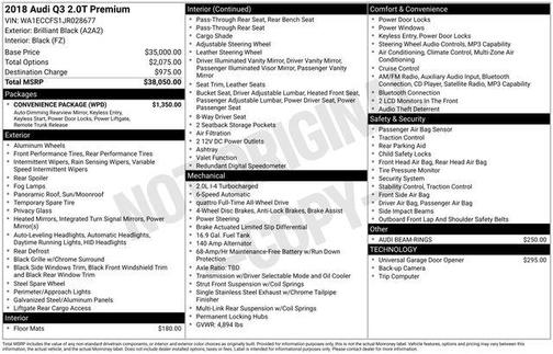 2018 Audi Q3 2.0T Premium