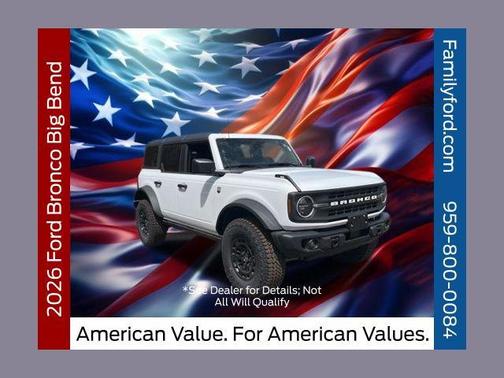 OXFORD WHITE 2026 Ford Bronco Big Bend