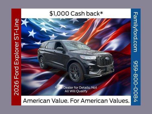 AGATE BLACK METALLIC 2026 Ford Explorer ST-Line
