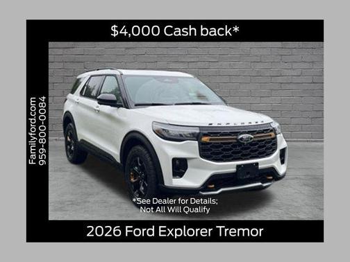 STAR WHITE MET TRI-COAT 2026 Ford Explorer Tremor