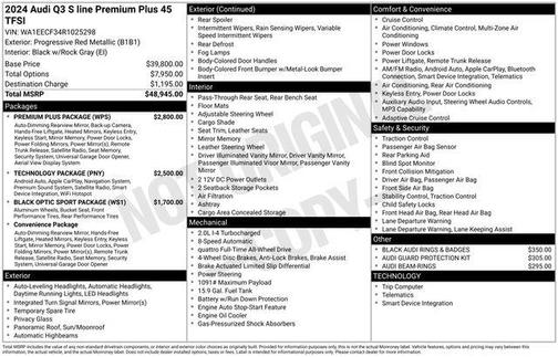 2024 Audi Q3 45 S line Premium Plus