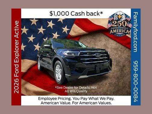 AGATE BLACK METALLIC 2026 Ford Explorer Active