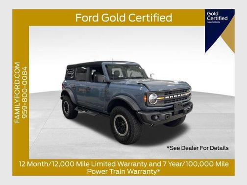 Azure Gray Metallic Tri-Coat 2024 Ford Bronco Black Diamond