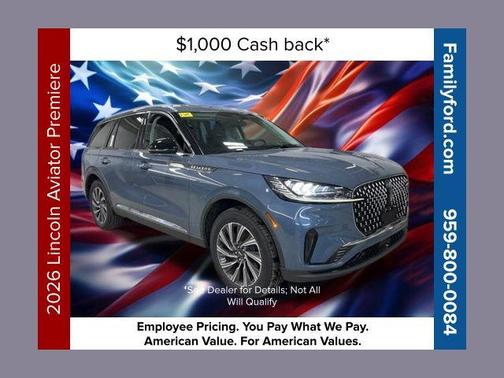 WHISPER BLUE MET CC 2026 Lincoln Aviator Premiere