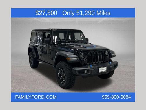 Black Clearcoat 2022 Jeep Wrangler Unlimited 4xe Rubicon