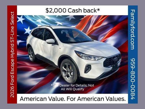 STAR WHITE METALLIC TRI-COAT 2026 Ford Escape ST-Line Select