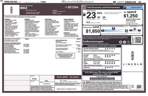 2019 Lincoln MKZ Reserve II