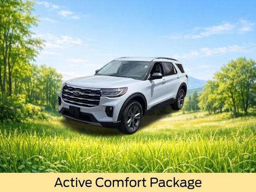 SPACE WHITE METALLIC 2026 Ford Explorer Active