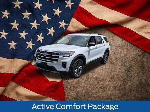 SPACE WHITE METALLIC 2026 Ford Explorer Active