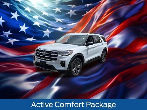 SPACE WHITE METALLIC 2026 Ford Explorer Active