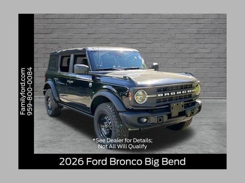 SHADOW BLACK 2026 Ford Bronco Big Bend