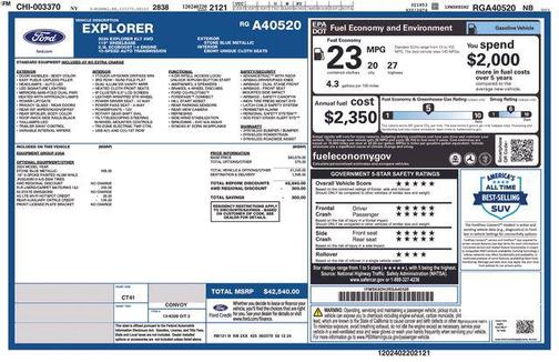 STONE BLUE METALLIC 2024 Ford Explorer XLT