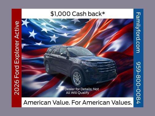 AGATE BLACK METALLIC 2026 Ford Explorer Active w/200A Pkg