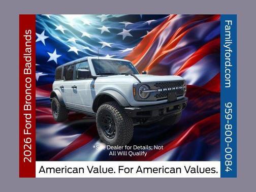 AVALANCHE GRAY 2026 Ford Bronco Badlands