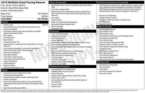 2018 Mazda Mazda6 Grand Touring Reserve