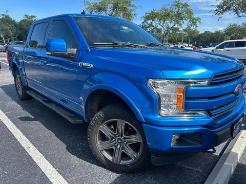 Blue 2020 Ford F-150 Lariat