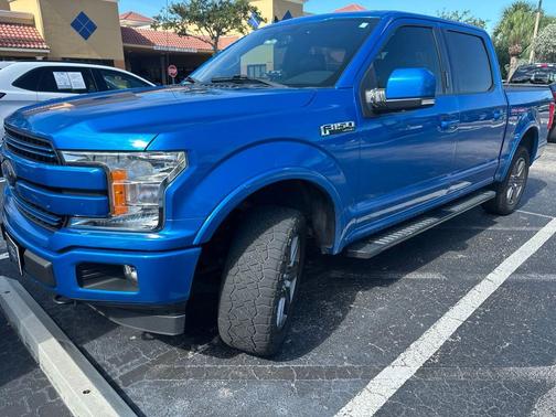 Blue 2020 Ford F-150 Lariat