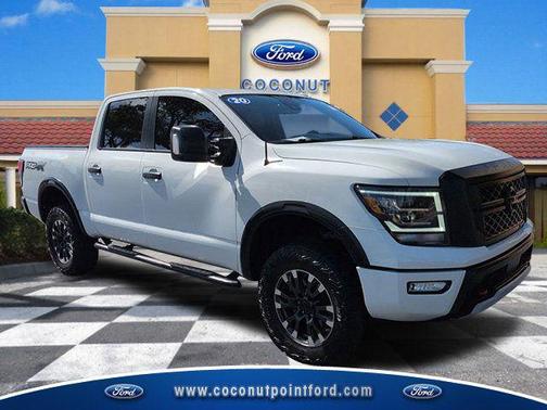 Glacier White 2020 Nissan Titan PRO-4X Truck