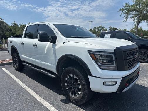 Glacier White 2020 Nissan Titan PRO-4X