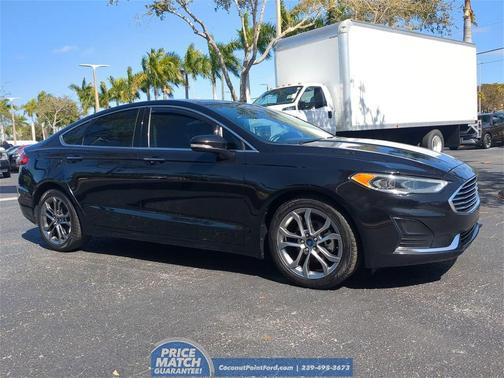 AGATE BLACK 2019 Ford Fusion SEL Sedan